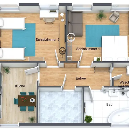 Dschungel Wohnung, Geräumig, Netflix, Sonos, Zentral Apartment Duisburg