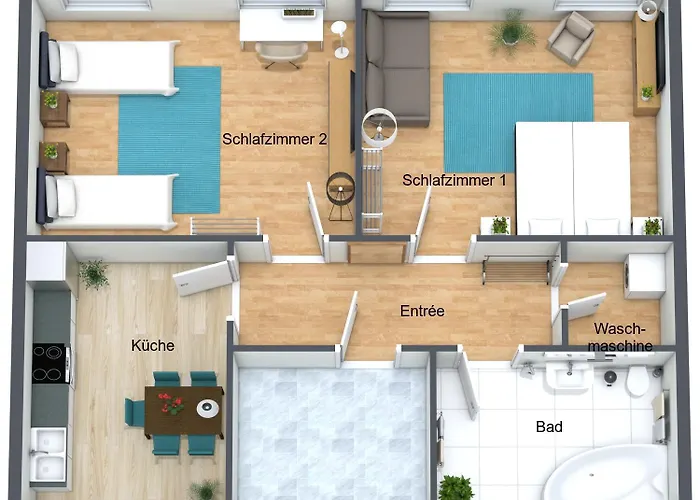 Dschungel Wohnung, Geraeumig, Netflix, Sonos, Zentral 公寓 杜伊斯堡